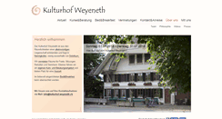 Desktop Screenshot of kulturhof-weyeneth.ch